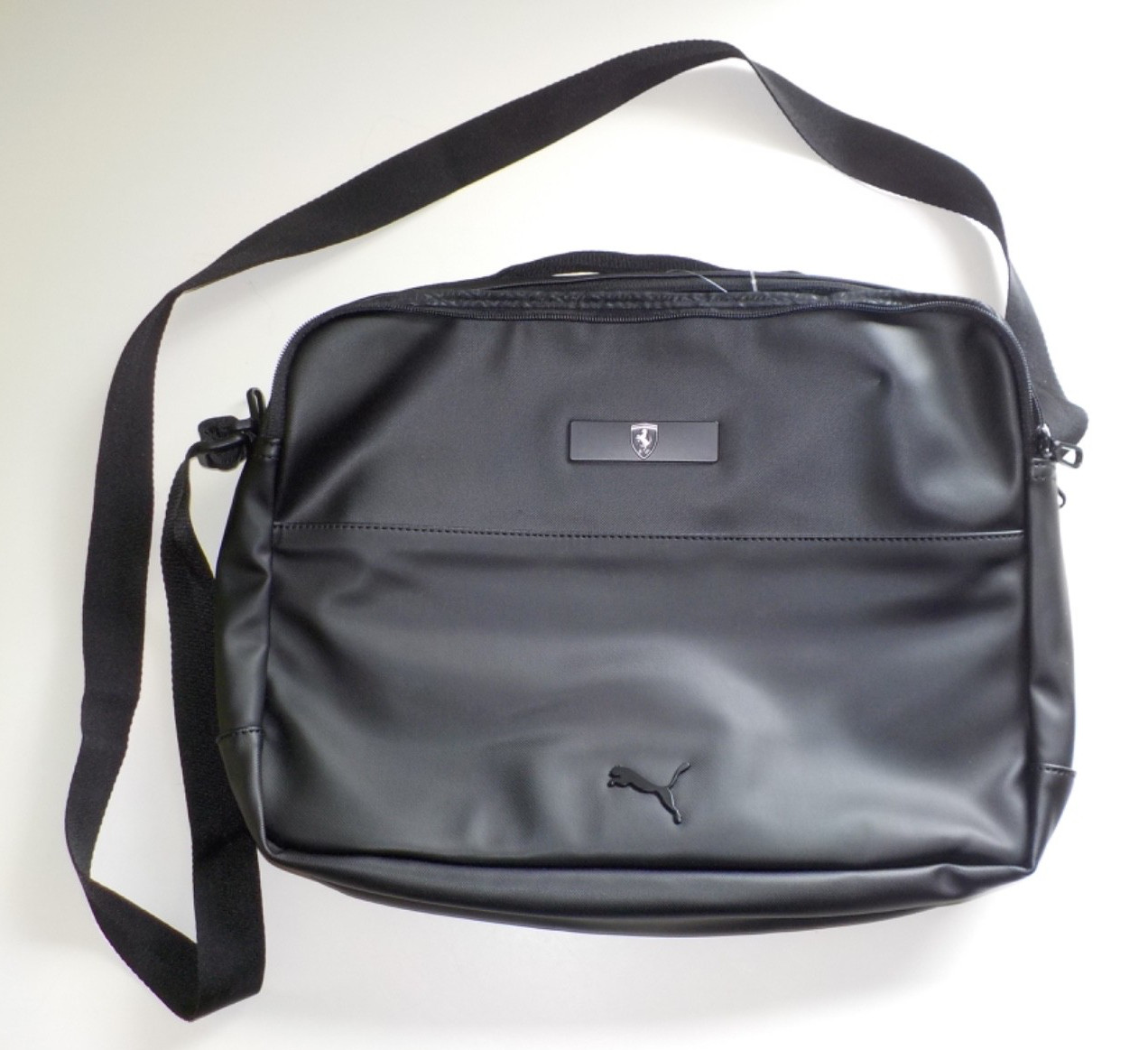 Puma x Scuderia Ferrari laptop tablet bag bag briefcase 075861-01 Black