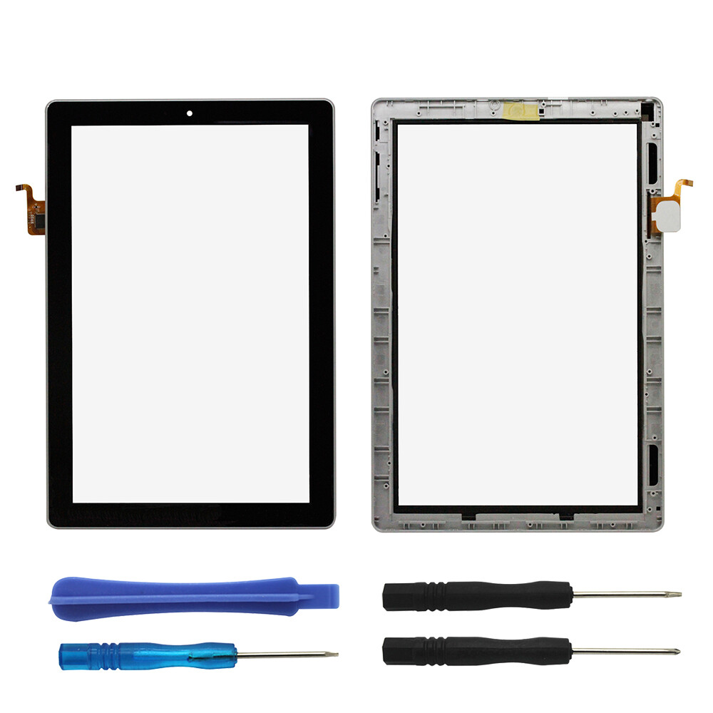 For Nextbook Ares 10A NX16A10132S Touch Screen Digitizer Glass Frame with Tool