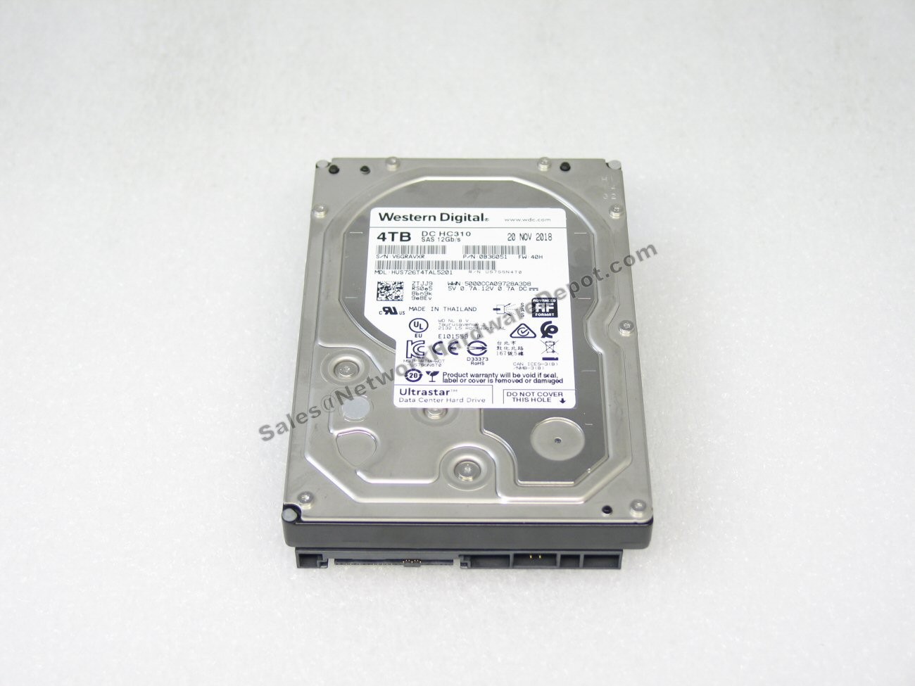 Western Digital HUS726T4TAL5201 4TB SAS 12G 3.5" Enterprise Hard Drive