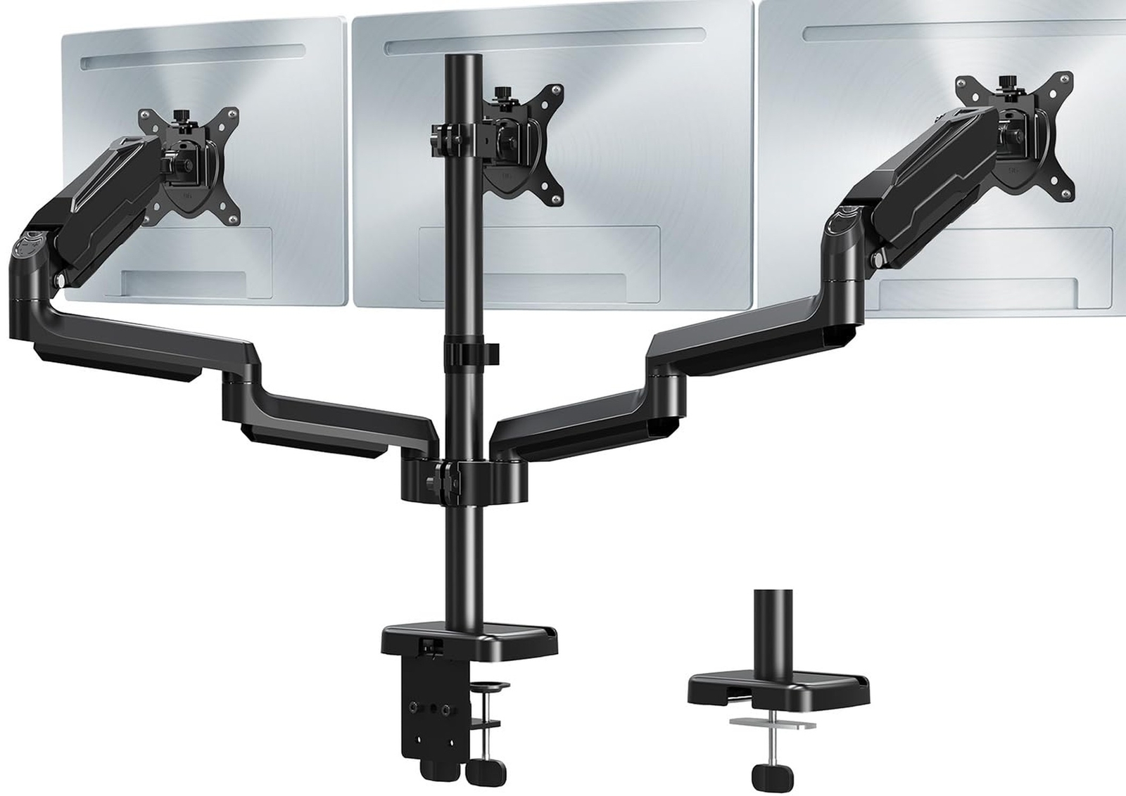 MOUNT PRO Triple Monitor Mount, 3 Monitor Desk Mount for There Screens up to ...