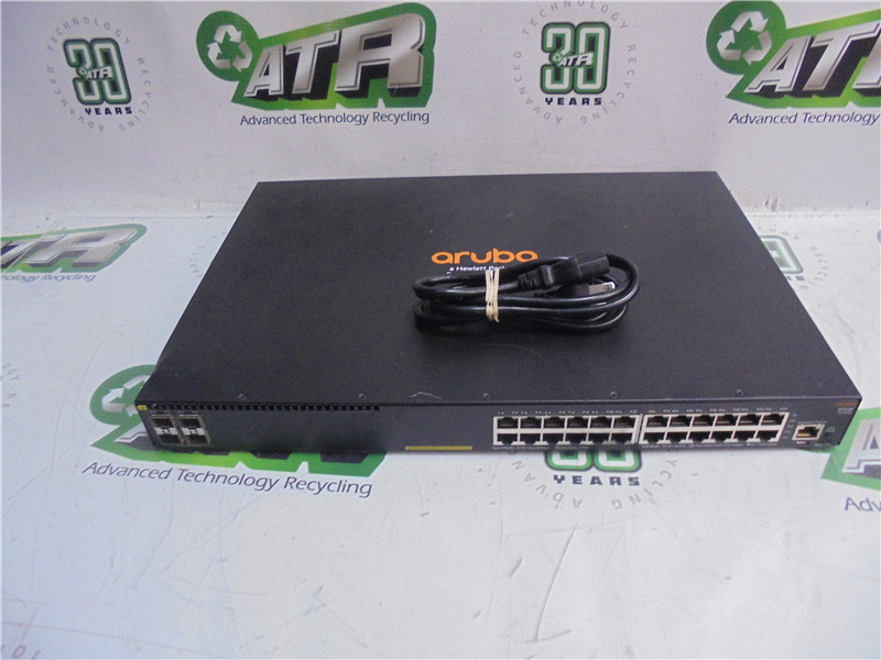 HPE Aruba 2930F JL261A 24 Port PoE Plus Network Switch 4 SFP 1GbE Tested