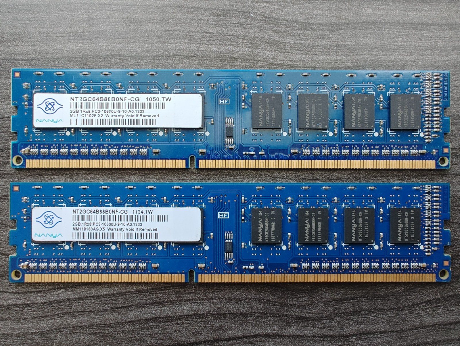 NANYA 4GB (2 x 2GB) DDR3 PC3-10600U (1333MHz) Desktop Memory / RAM