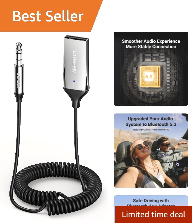 Durable Bluetooth 6.0 Receiver for Car Audio - Enhance Your Driving Experience