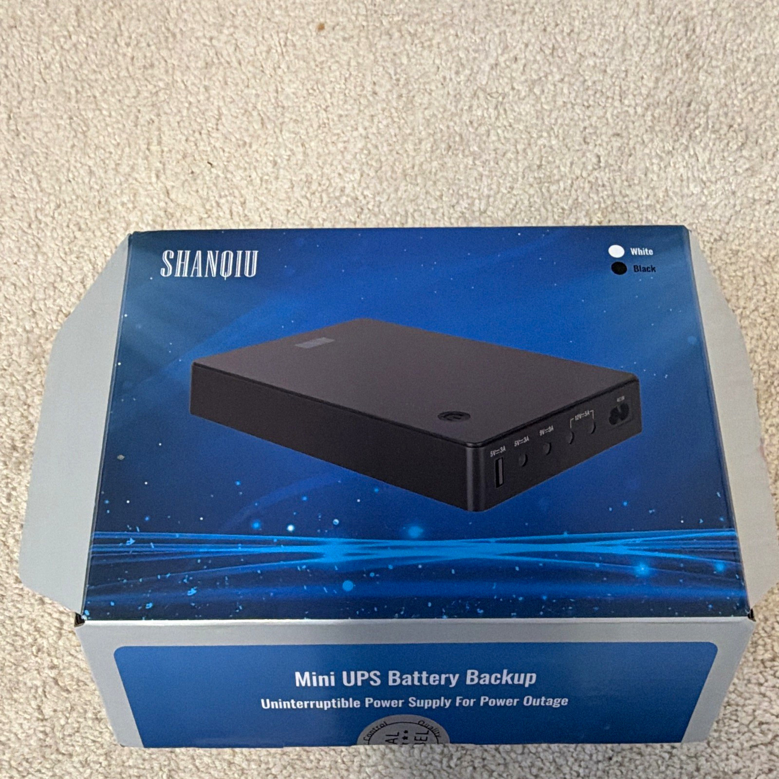 Mini UPS Battery Backup 74wh. FX 5-12Pro-AC 60W, 20000mAh