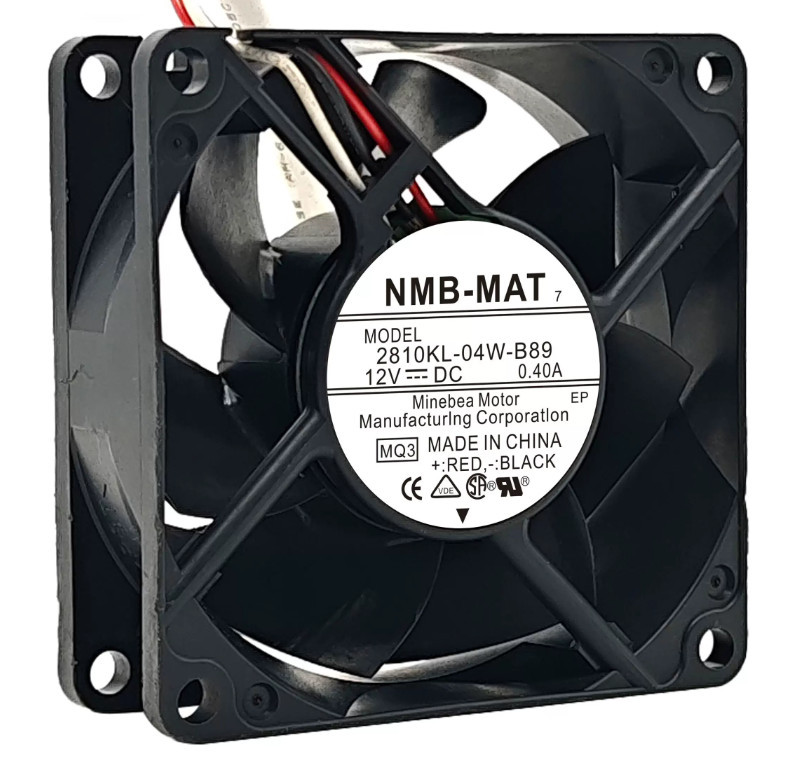 NMB 2810KL-04W-B89 7025 12V 0.40A 7cm 3-wire Chassis Cooling Industrial Fan