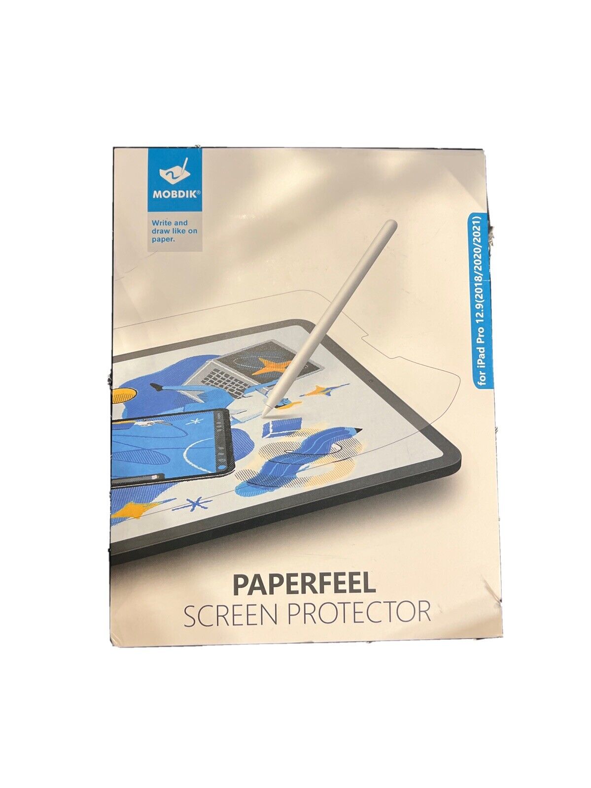Mobdik Paperfeel Screen Protector For iPad Pro 12.9 Inch (2018/2020/2021) 2 Pack