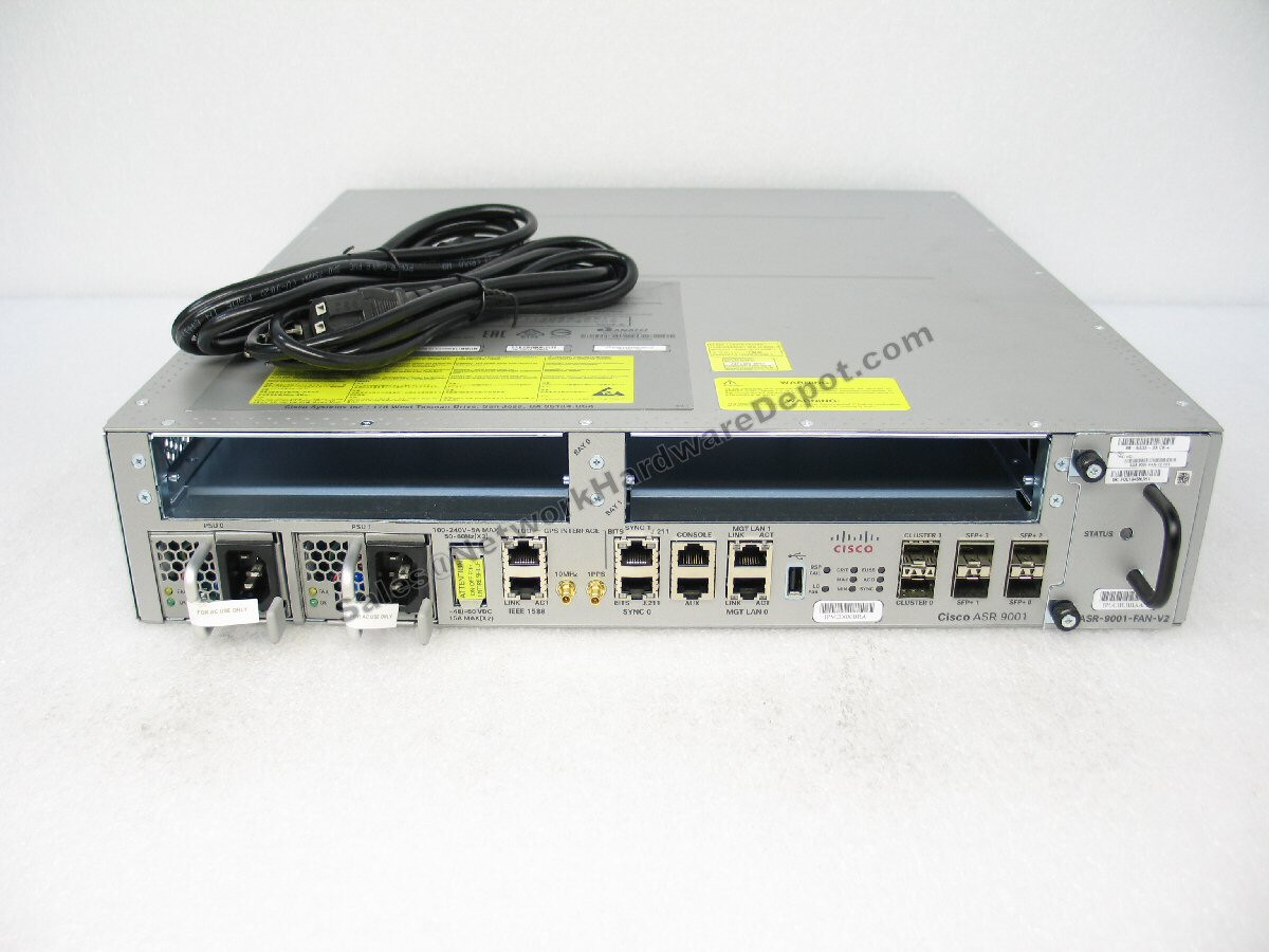 Cisco ASR-9001 w/ Dual AC Power Aggregated Services Router **1-Year Warranty**