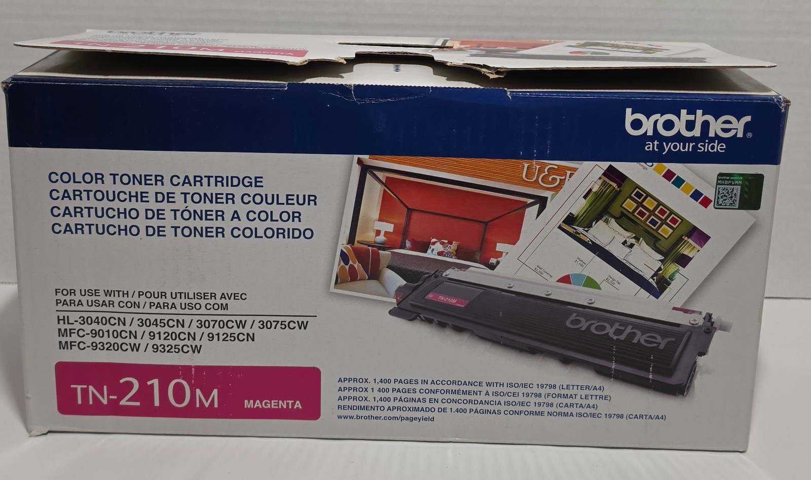 Genuine Brother TN-210M Magenta Toner OEM Open Box Sealed Bag