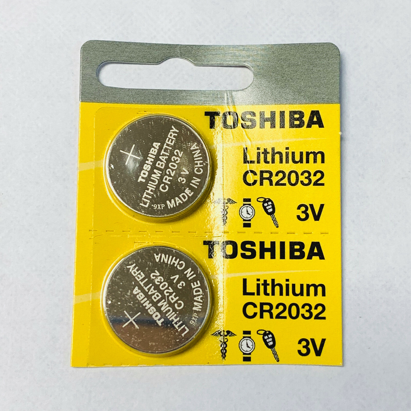 2 x New Original Toshiba CR2032 CR 2032 3V LITHIUM BATTERY BR2032 DL2032 Remote