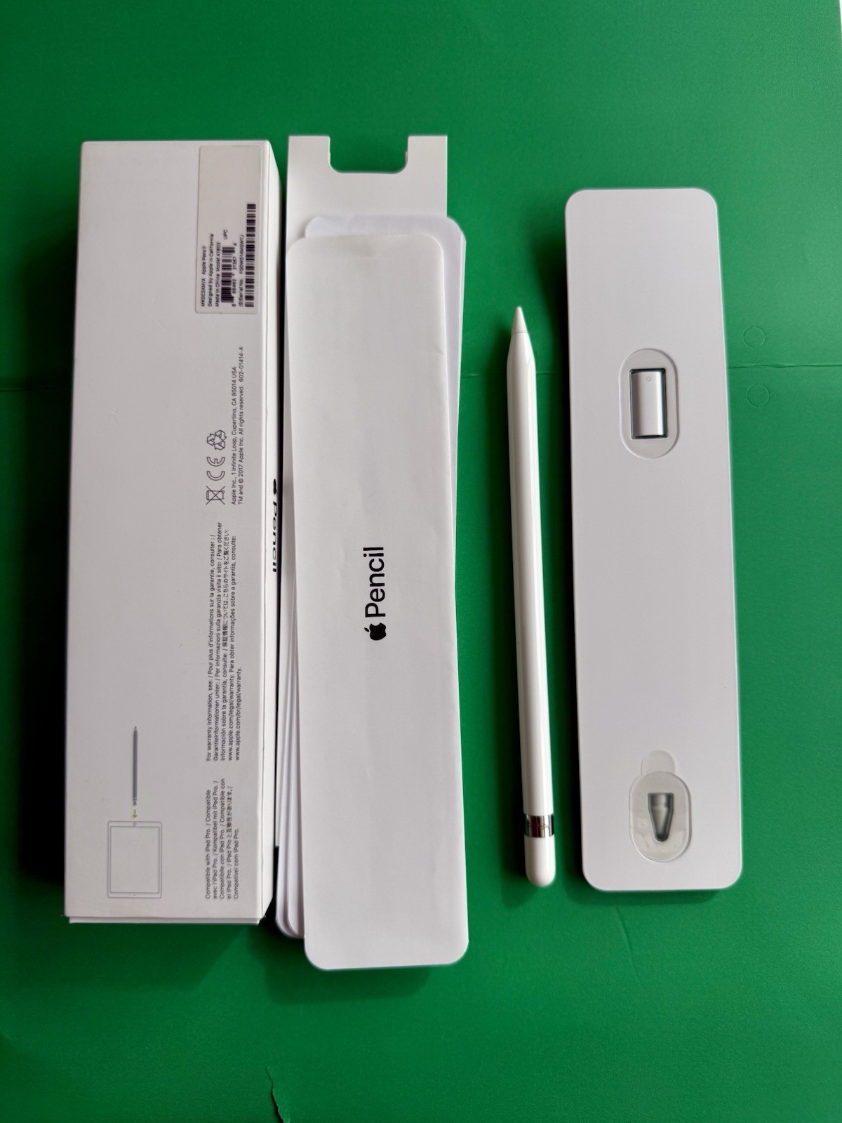 Genuine Apple Pencil 1st Gen A1603 Stylus iPad Pro CIB w/ Lighting Adapter