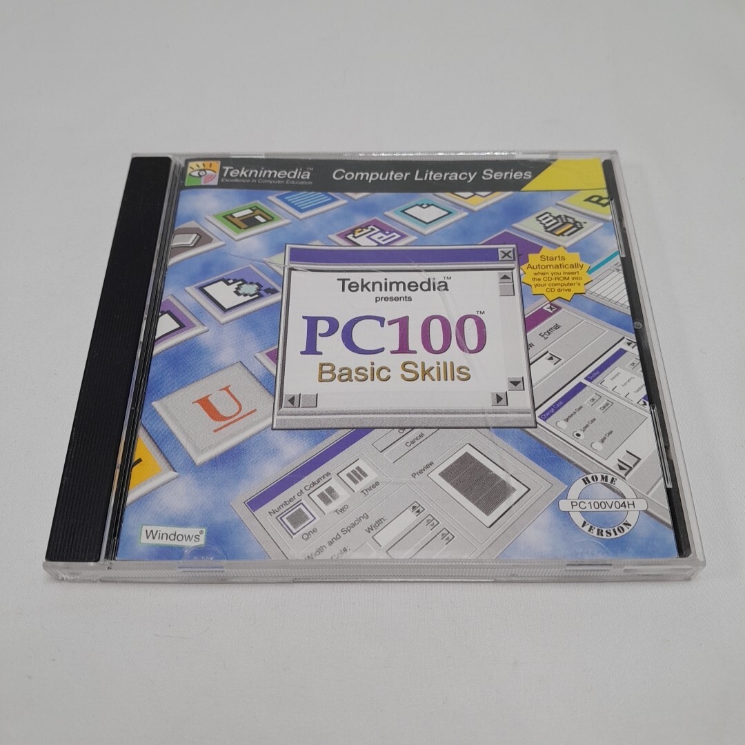TEKNIMEDIA PC100 BASIC SKILLS COMPUTER LITERACY SERIES CD ROM