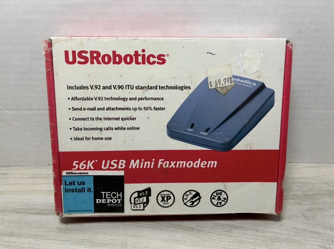BRAND NEW  USRobotics 56K Faxmodem - V.92 and V.90 ITU - SEALED