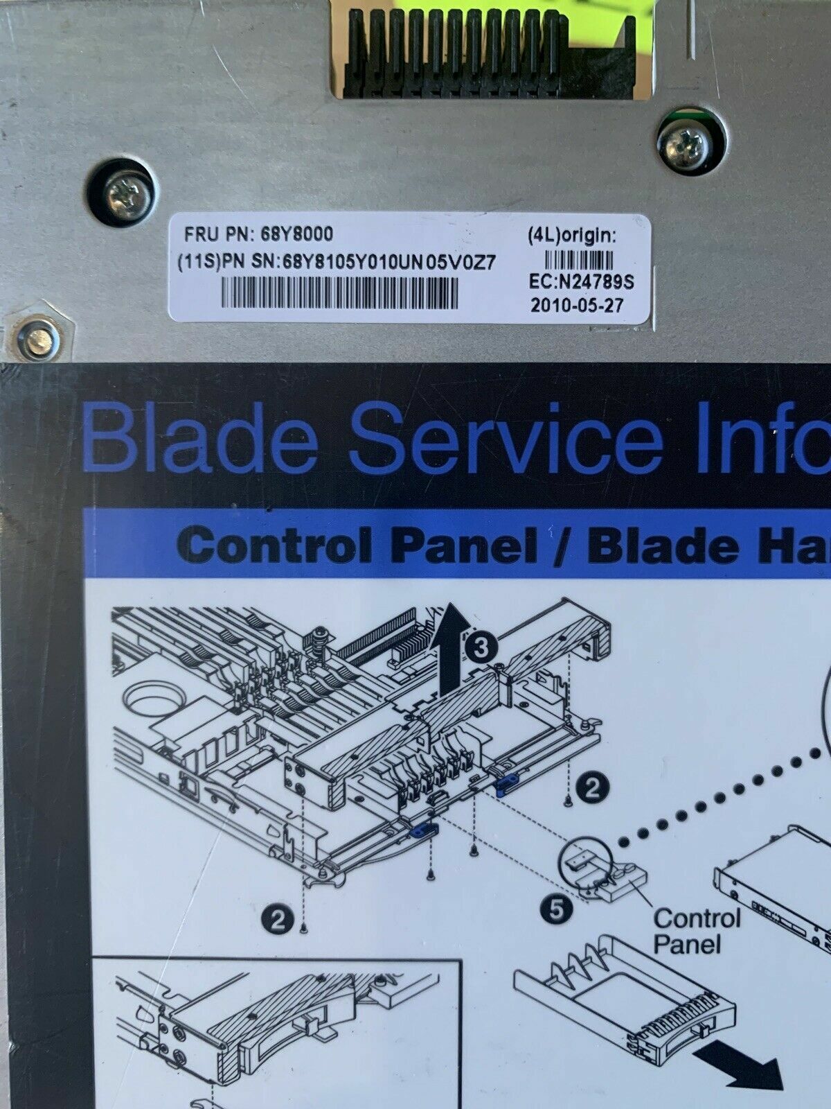 IBM BladeCenter HS22 1 x E5540 2.53GHz 7870-CTO Chassis P68Y8613 no memory=