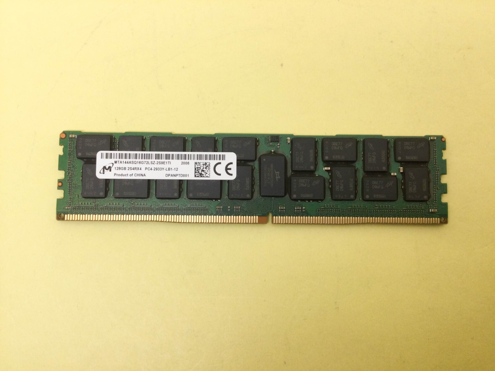 MICRON 128GB (1X128GB) 2S4RX4 PC4-2933Y SERVER MEMORY MTA144ASQ16G72LSZ-2S9E1