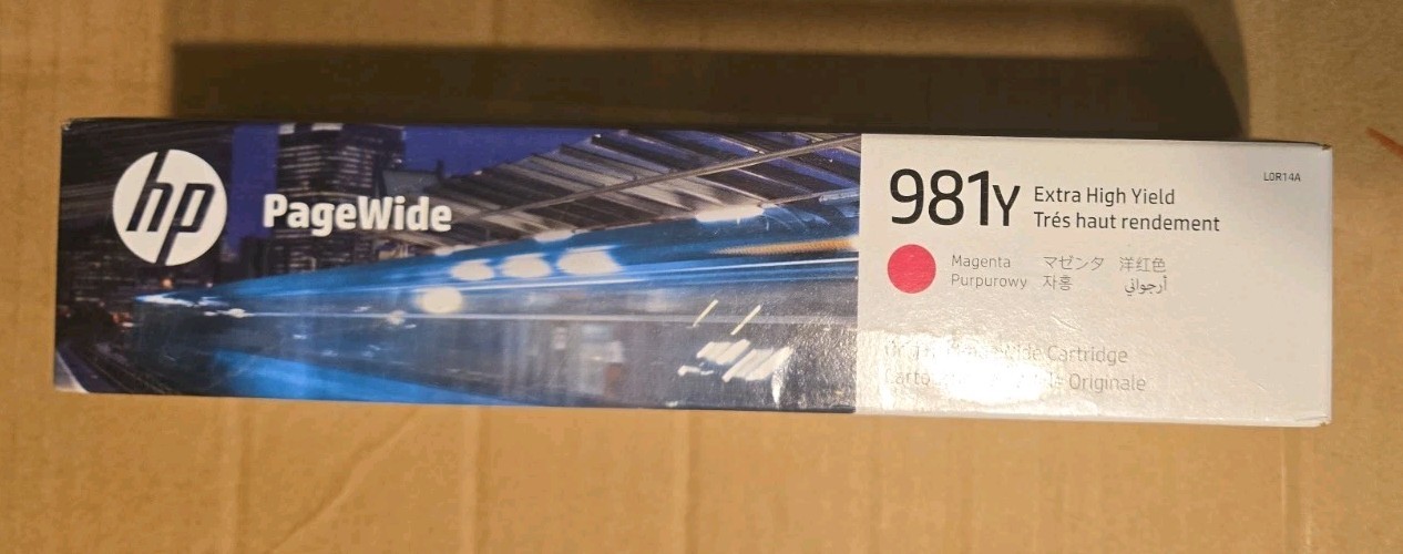 Genuine HP 981Y L0R14A Magenta PageWide Ink Cartridge 2024 NEW OEM SEALED