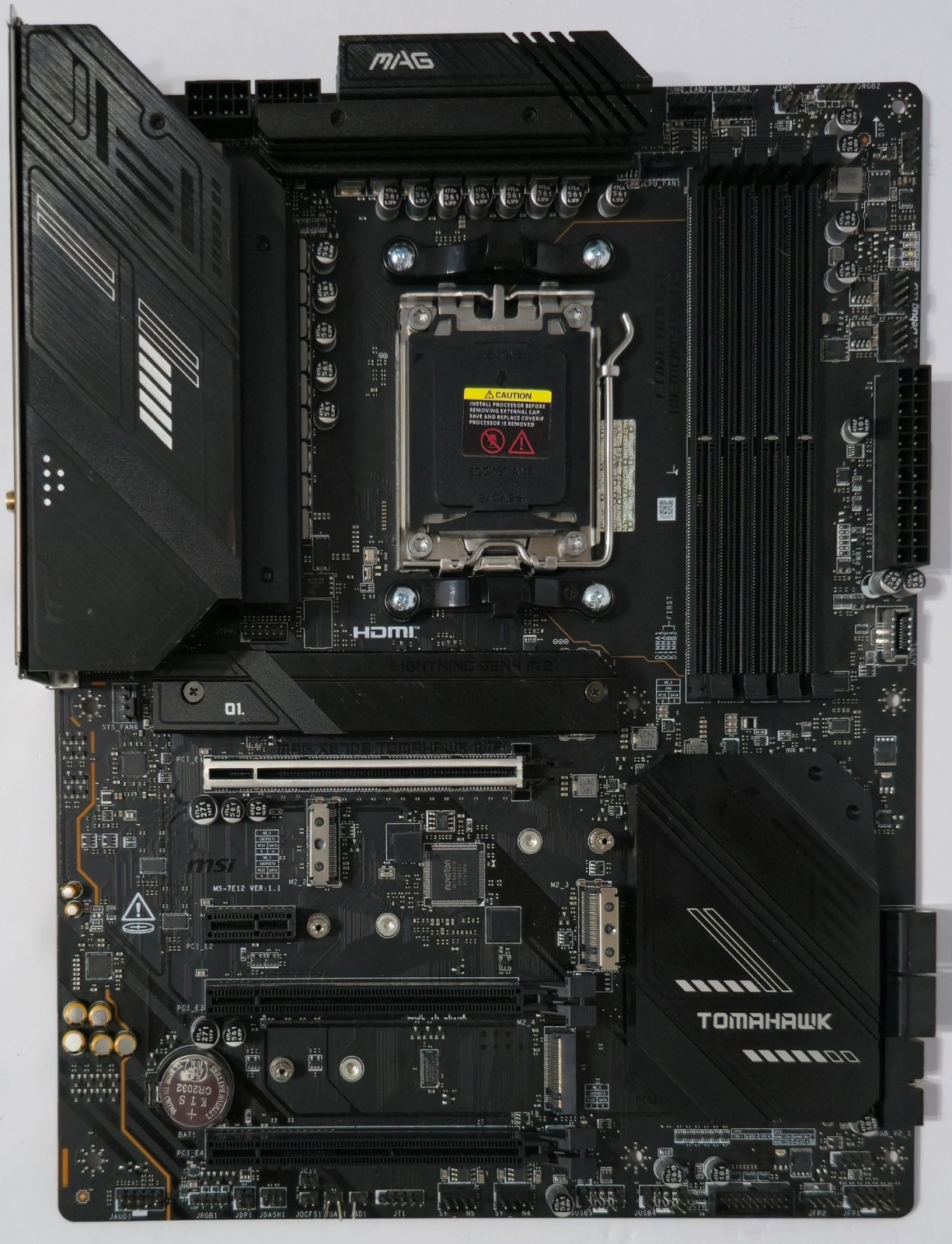 MSI Mag X670E Tomahawk WiFi AM5 Motherboard, AMD X670E, 6Gb/S, ATX *READ*
