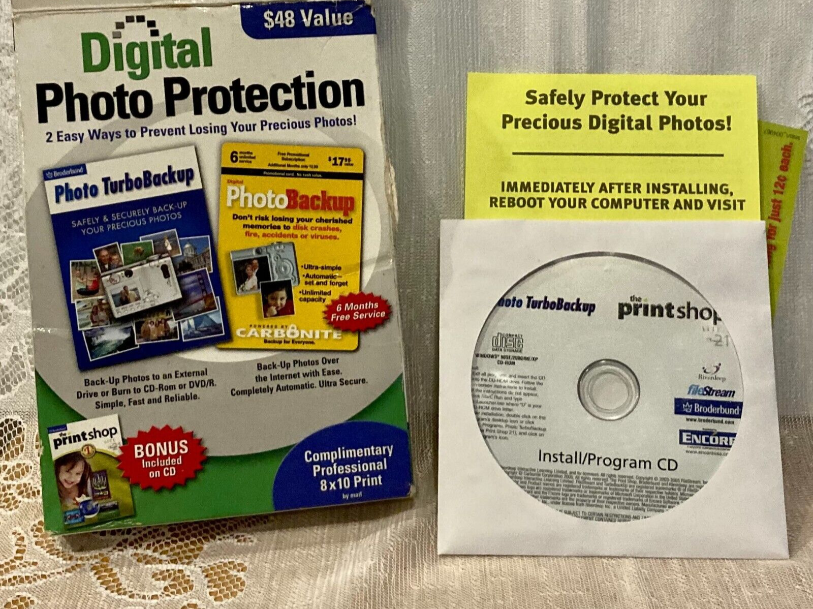 Vintage Digital Photo Protection Kit (PC/Laptop) Win ‘98, ME, 2000 SP4/XP SP1
