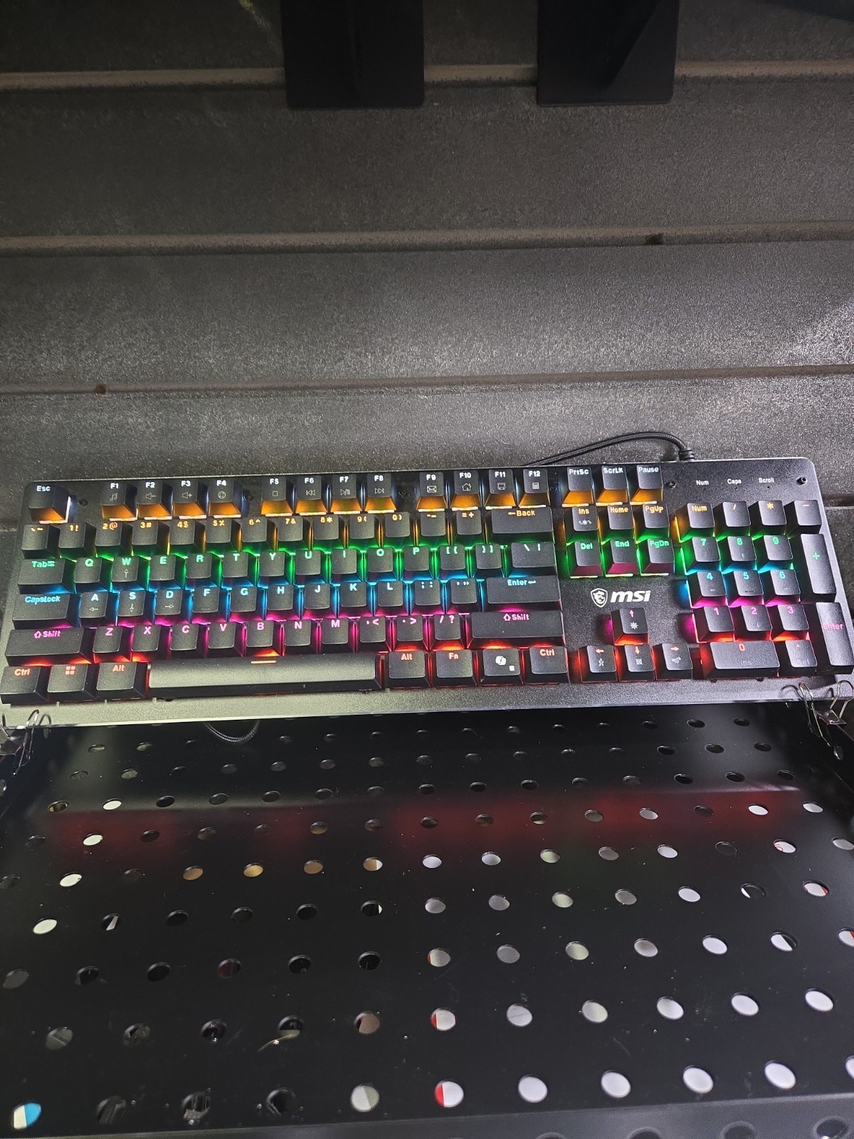 Black MSI Mechanical Keyboard S11