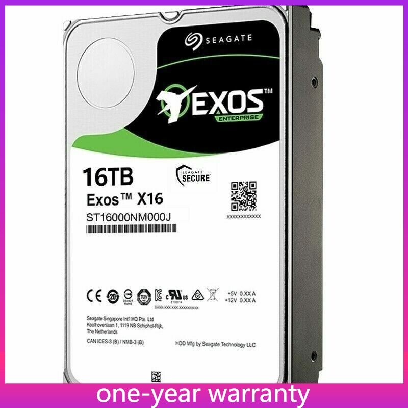 Seagate Exos X16 16TB SATA 6Gb/s 3.5in Enterprise HDD HARD DRIVE ST16000NM000J