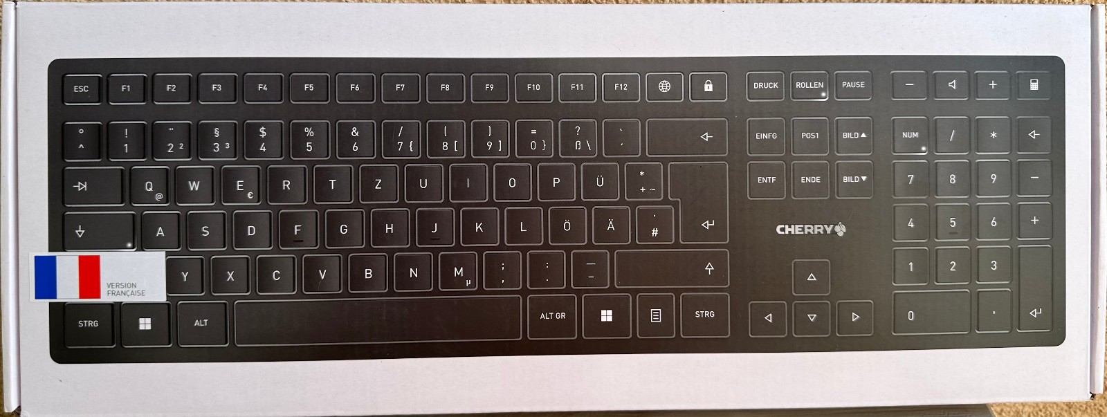 Cherry kw 9100 Slim - French AZERTY Layout - NEW - Bluetooth + Wireless