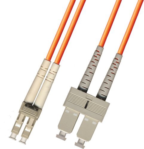 250M Multimode Duplex Fiber Optic Cable 62.5/125 LC SC Orange Patch Cable