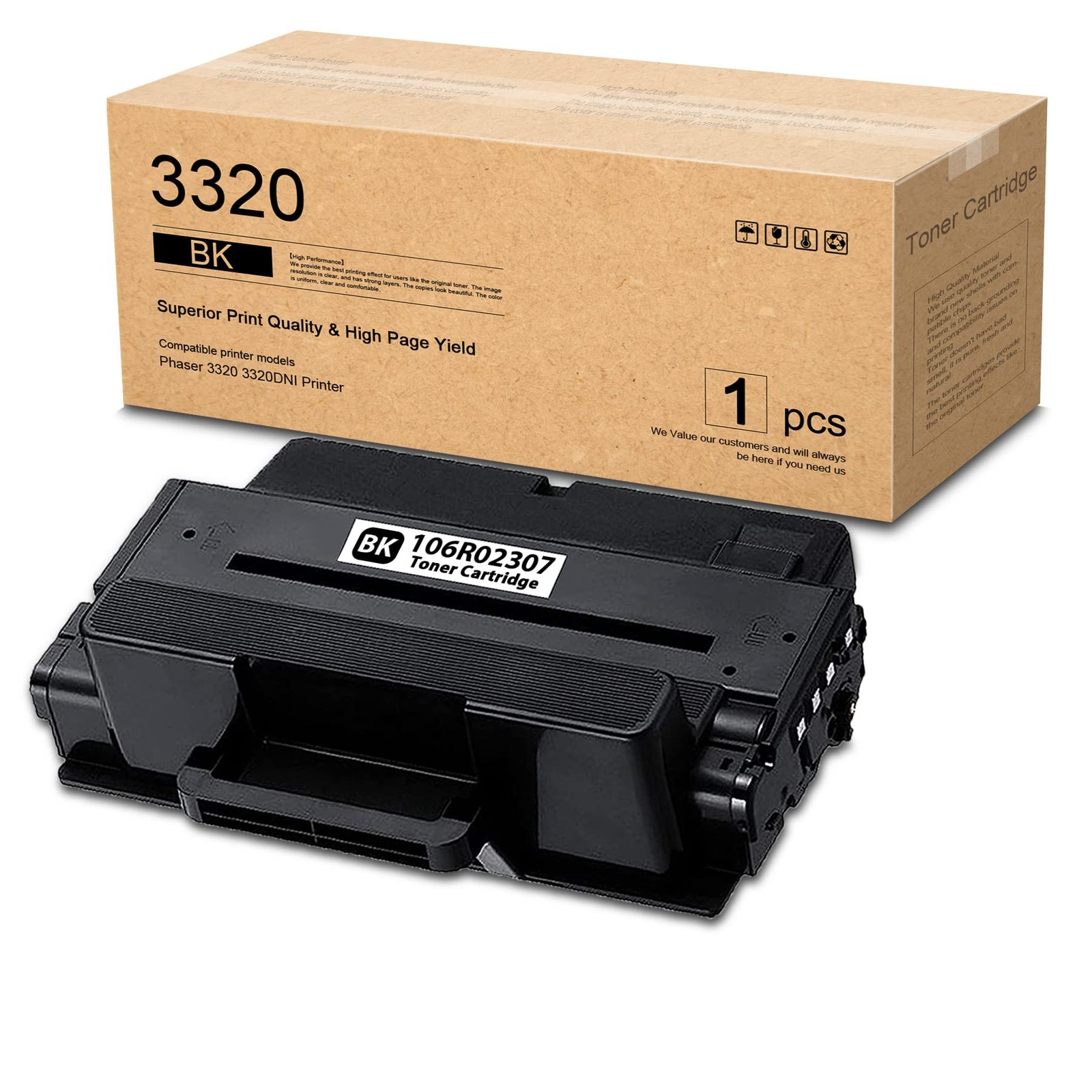 Phaser 3320 Black High Capacity Toner Cartridge (1-Pack) - Compatible for...