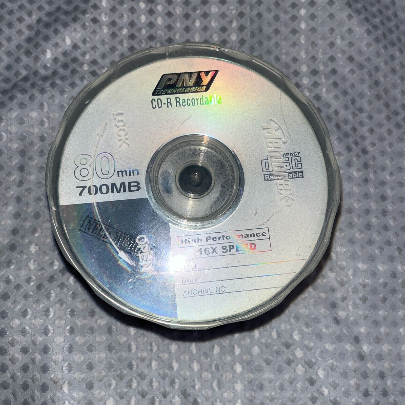 PNY TECHNOLOGIES 52 PACK CD-R 700 MB 80 Min High Performance High Density