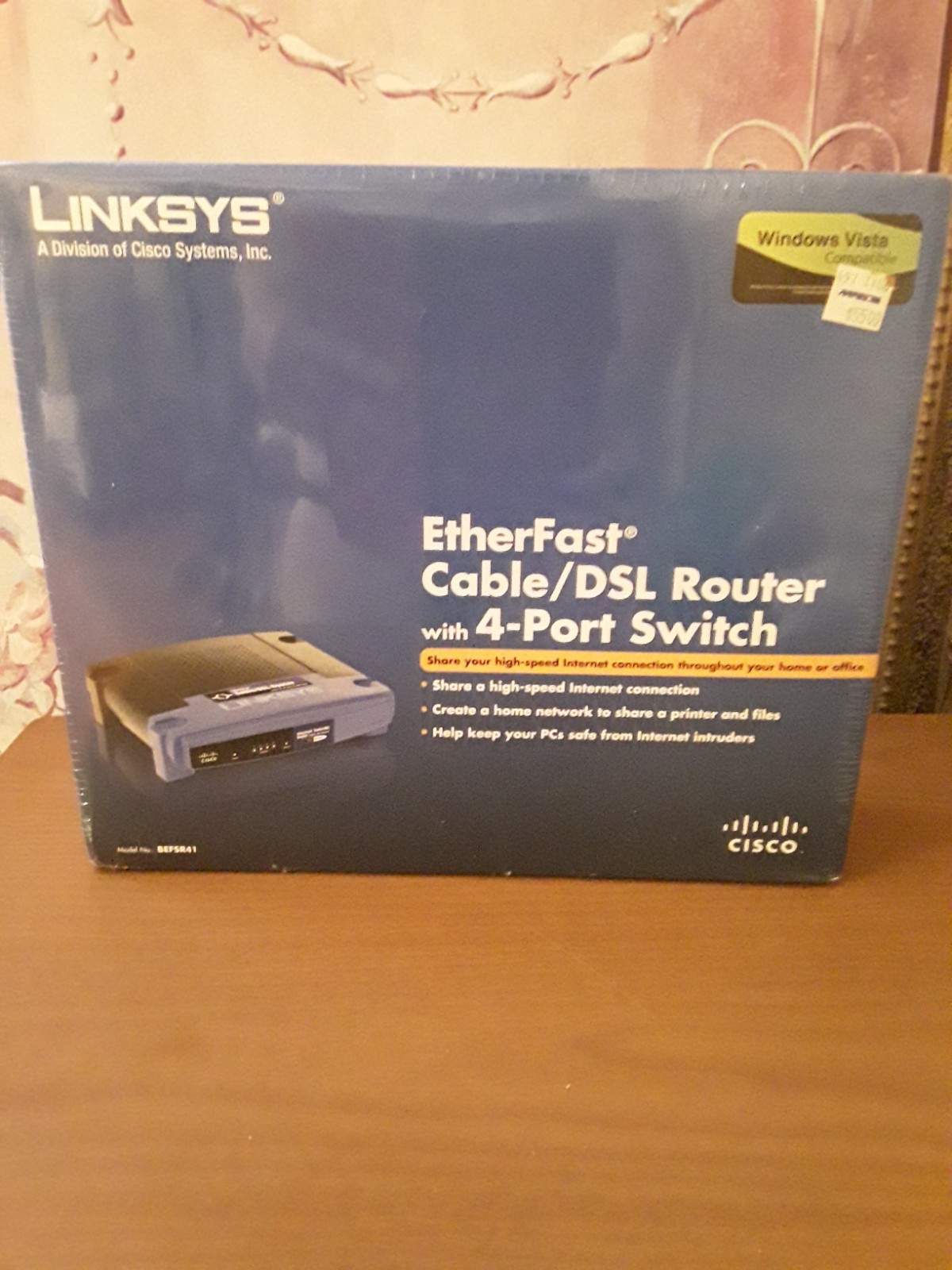 Linksys EtherFast Cable/DSL Router with 4-Port  Switch NIB Sealed (never opened)