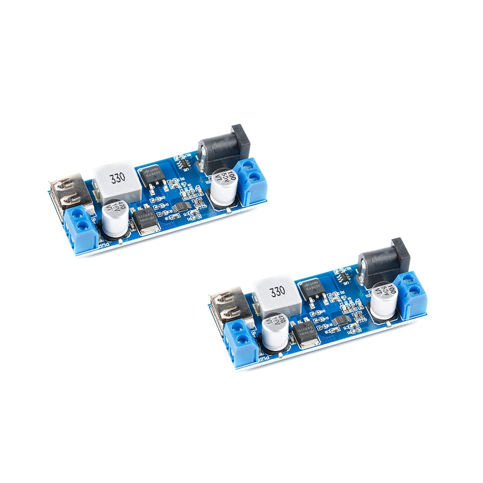 2 PCS XY3606 DCDC Buck Power Converter 9V36V To 5V Step Down LM2596S USB