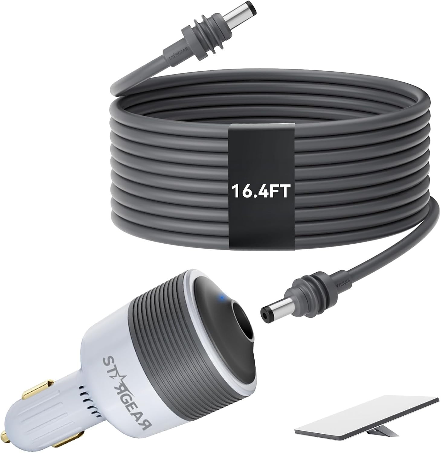For Starlink Mini Car Adapter with 16.4FT DC Power Cable, White