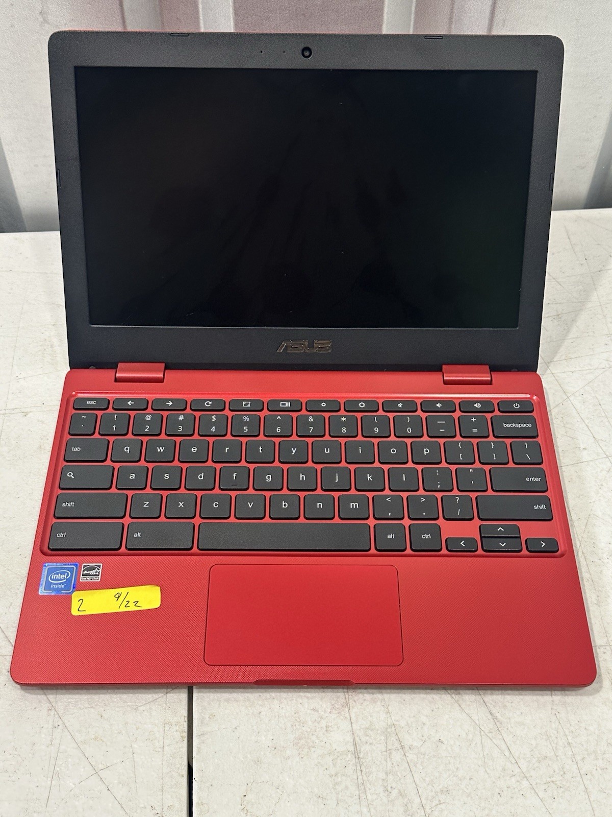 ASUS Chromebook C223NA-DH02-RD Red Laptop Untested Parts or Repair