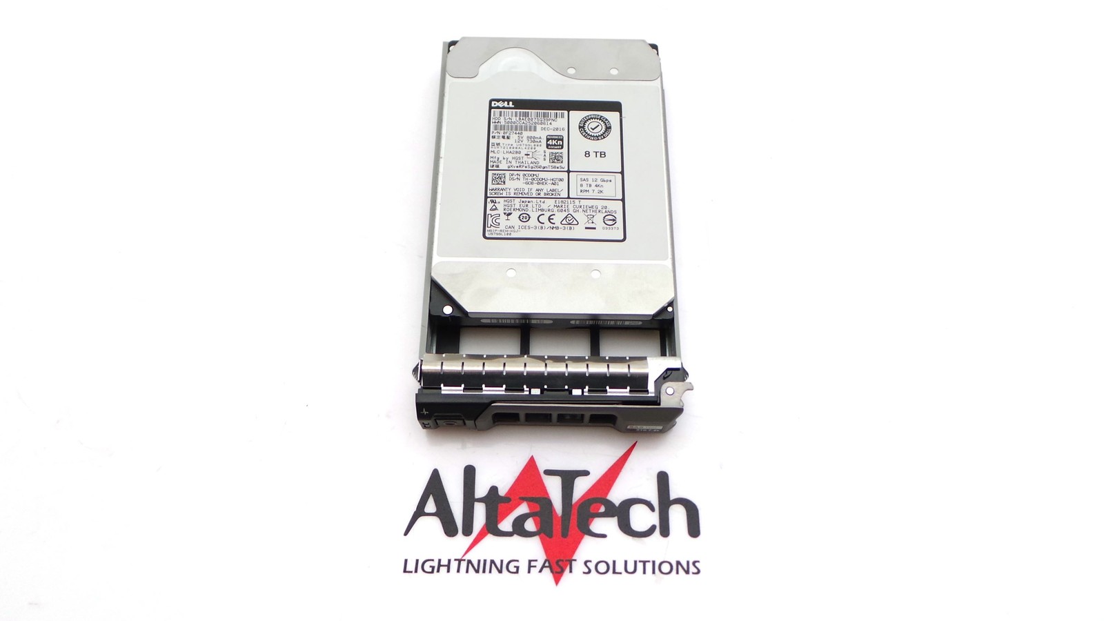 Dell CDDMJ 8TB 7.2K SAS 3.5" 12G HDD 4Kn HGST HUH728080AL5204 Hard Disk Drive