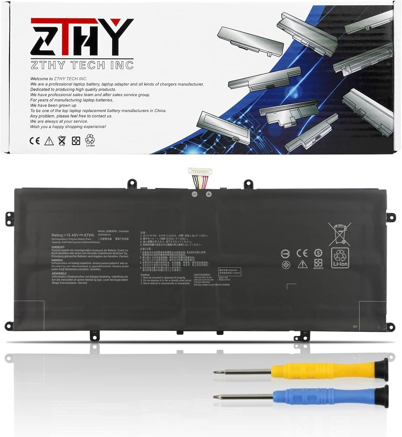 C41N1904 C41N1904 1 Battery Replacement for Asus Zenbook Flip 13 UX363EA