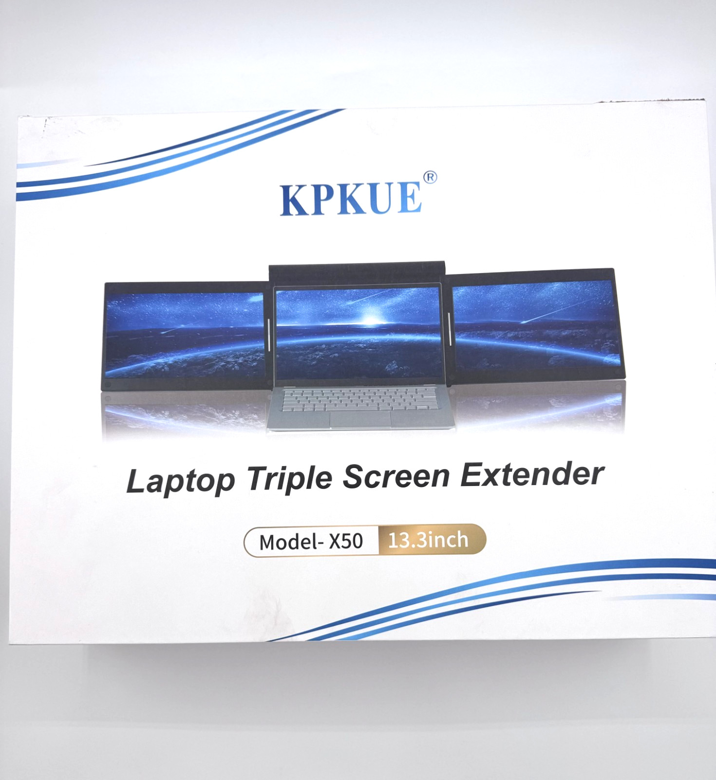 💻 KPKUE X50 13.3" Laptop Triple Screen Extender Dual Portable Monitors