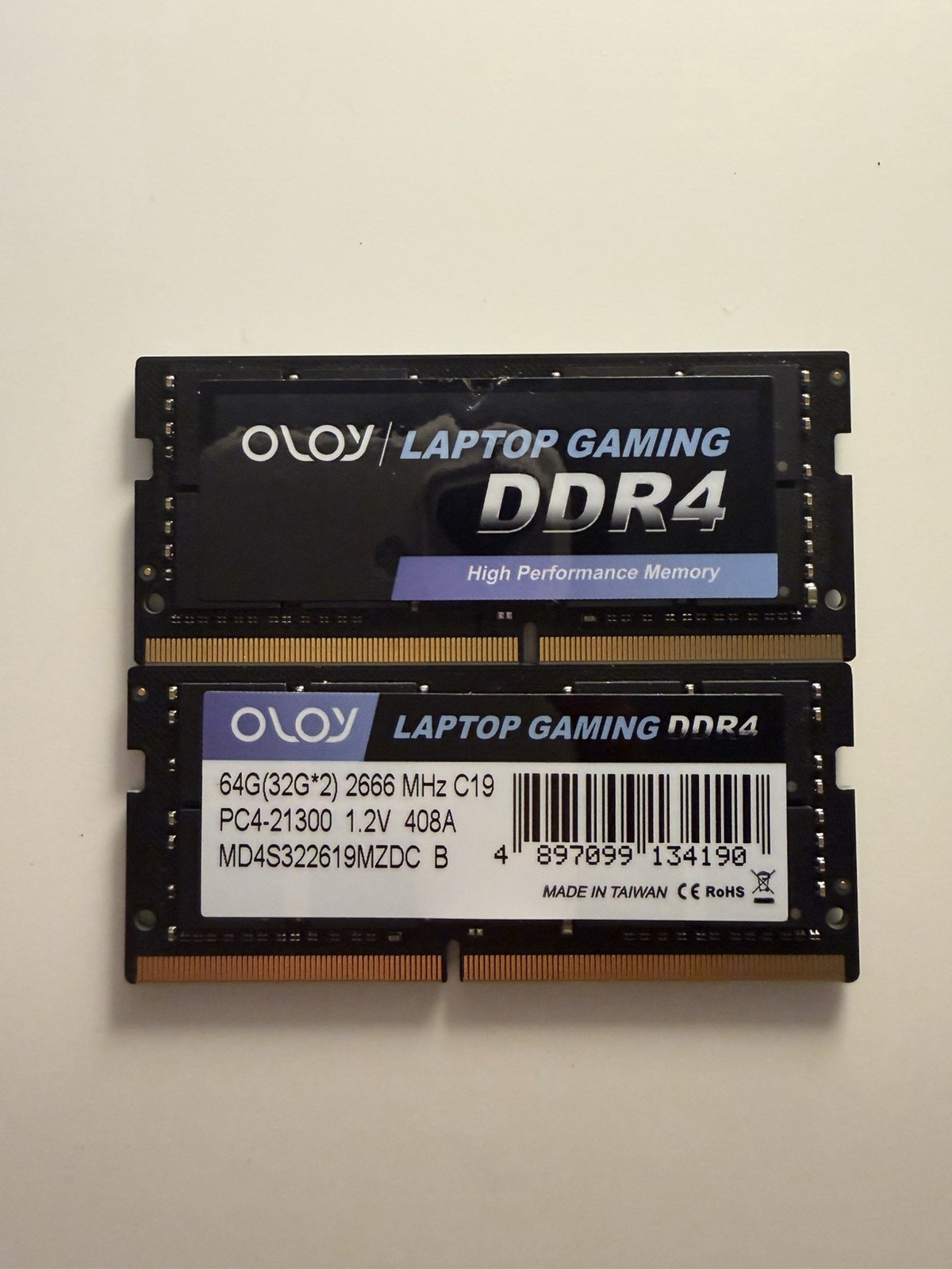 OLOY Gaming 64GB (2x32GB) DDR4-2666 PC4-21300 Laptop Memory Kit SODIMM