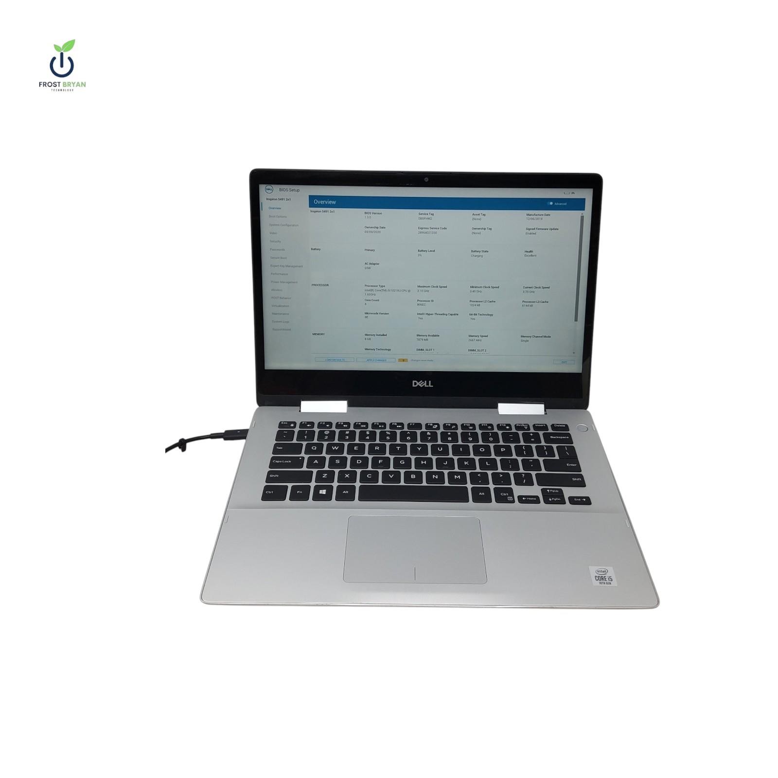 Dell Inspiron 5491 2-in-1 i5-10210U 8GB No SSD No OS Grade D [READ]