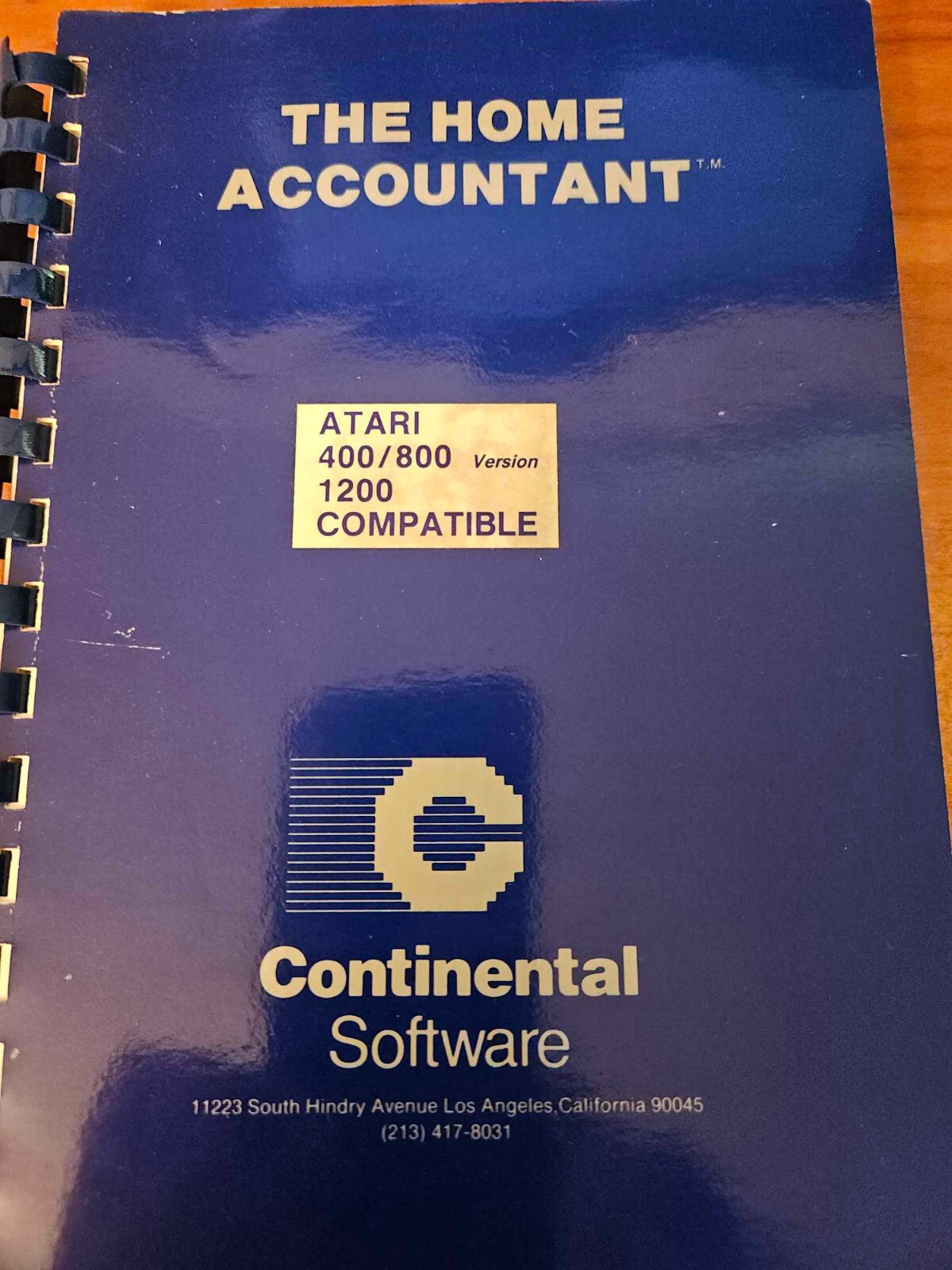 THE HOME ACCOUNTANT by Continental Software for ATARI 400 / 800 / 1200