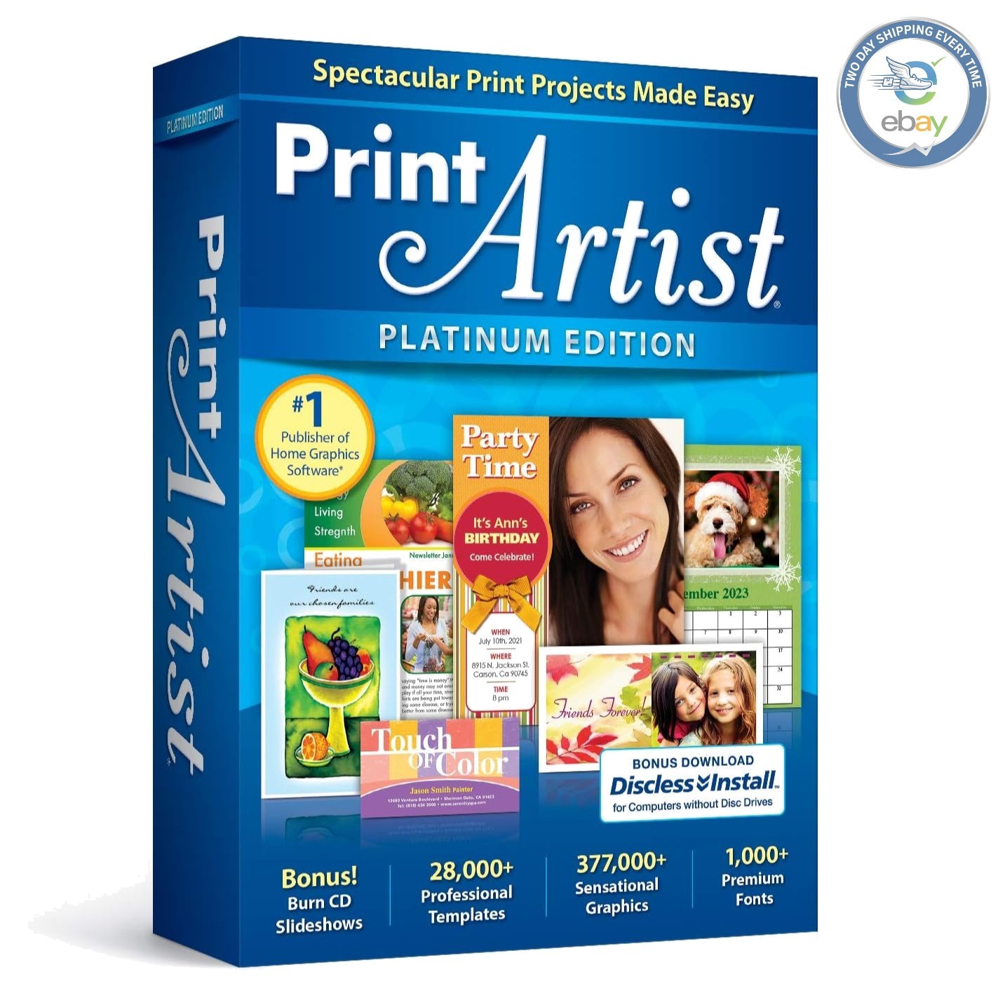 Professional-Quality Print Software: Print Artist Platinum 25 with Templates
