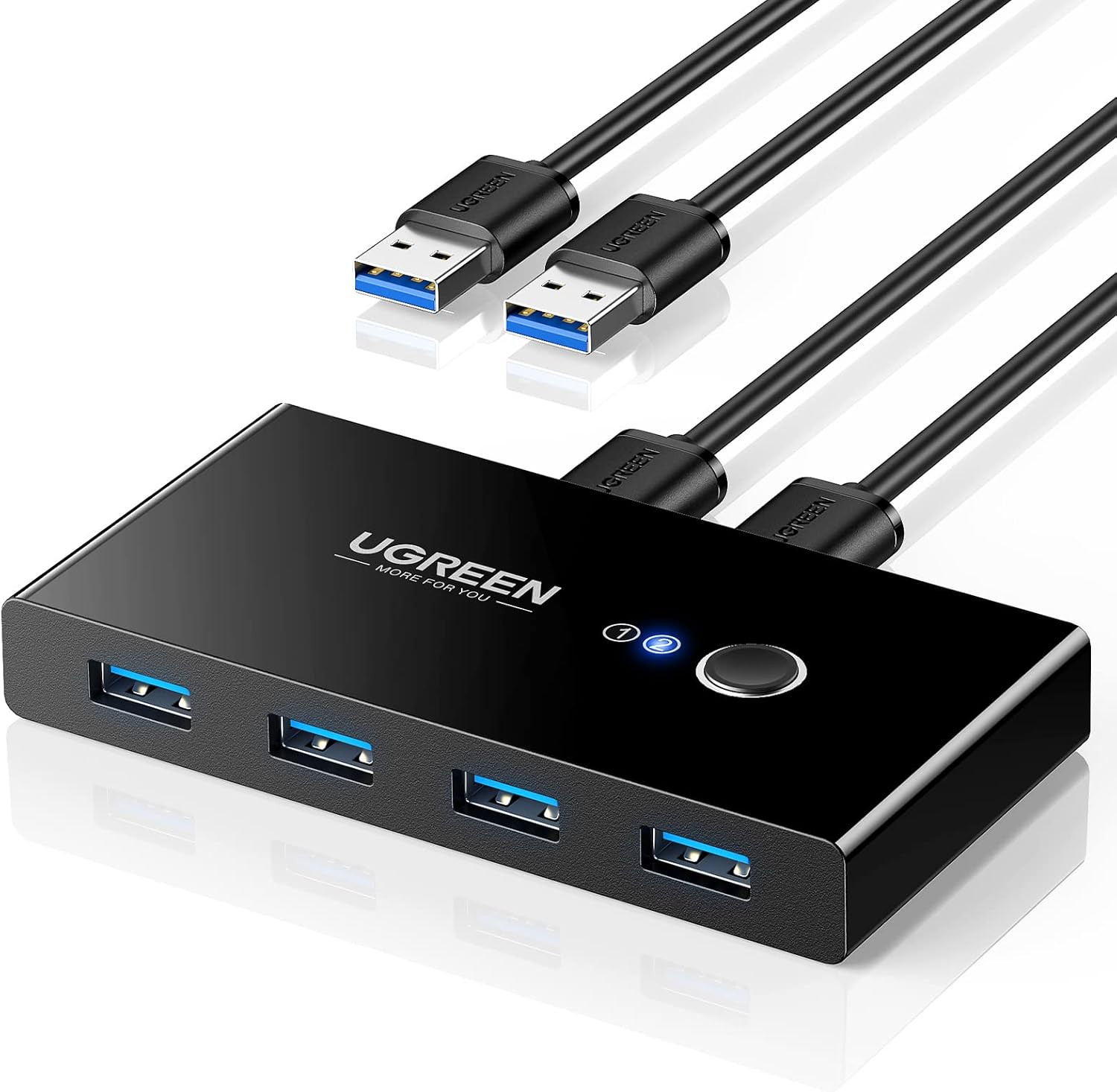 USB 3.0 Switch Selector 2 Computers Share 4 USB Ports USB Switcher USB