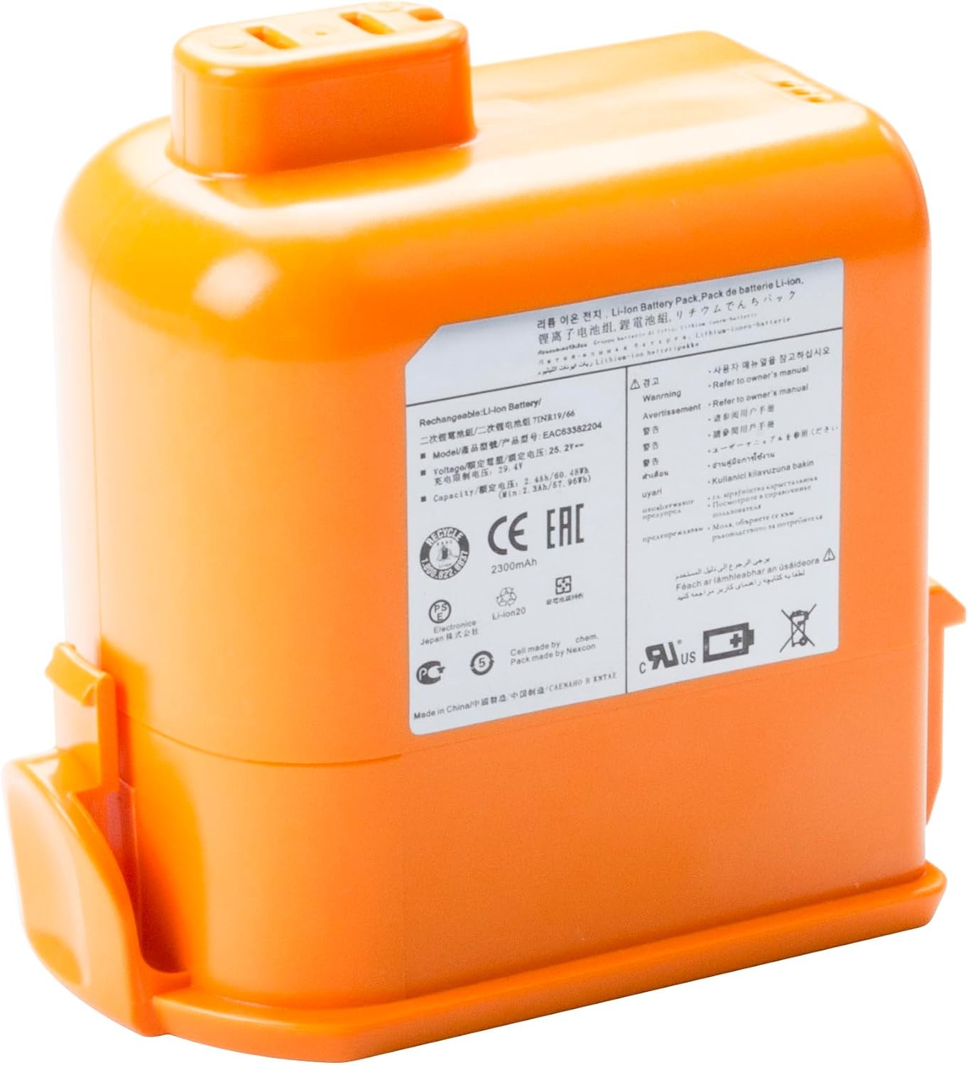 EAC63382201 EAC63382204 Battery for LG Cord Zero A9 A9K CORE A9MAX A9T Ultra