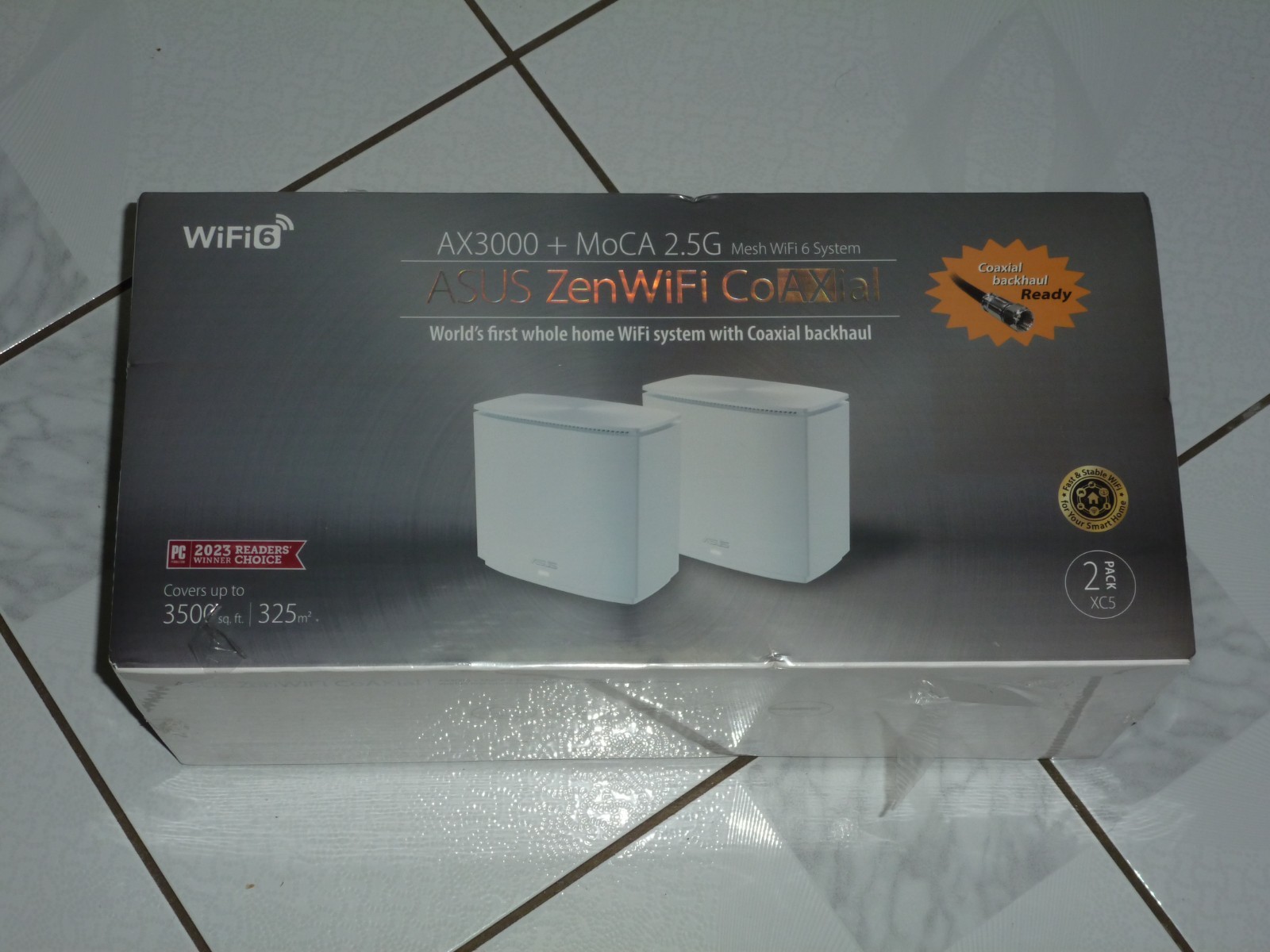 ASUS ZenWiFi AX Hybrid(XC5) AX3000 WiFi 6 Dual-Band AiMesh Whole Home Wireless