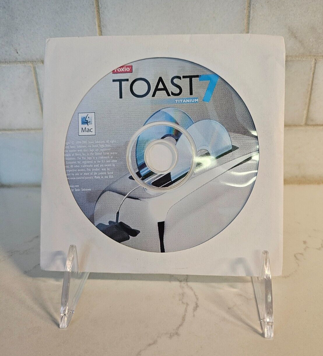 Vintage Roxio Toast 7 Titanium CD-ROM Software for Macintosh