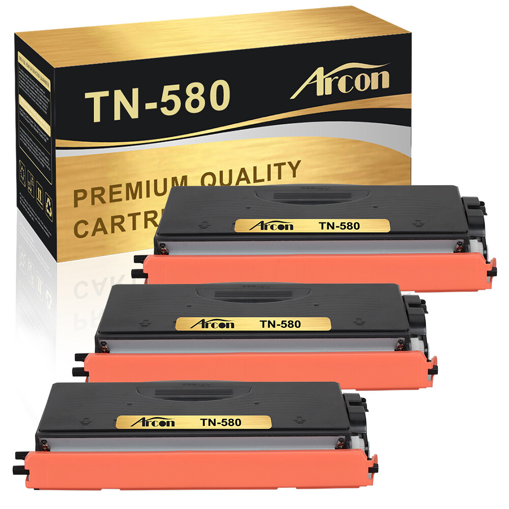 3PK TN580 Toner Cartridge For Brother HL-5240 HL-5250 MFC-8460N 8660DN DCP-8060