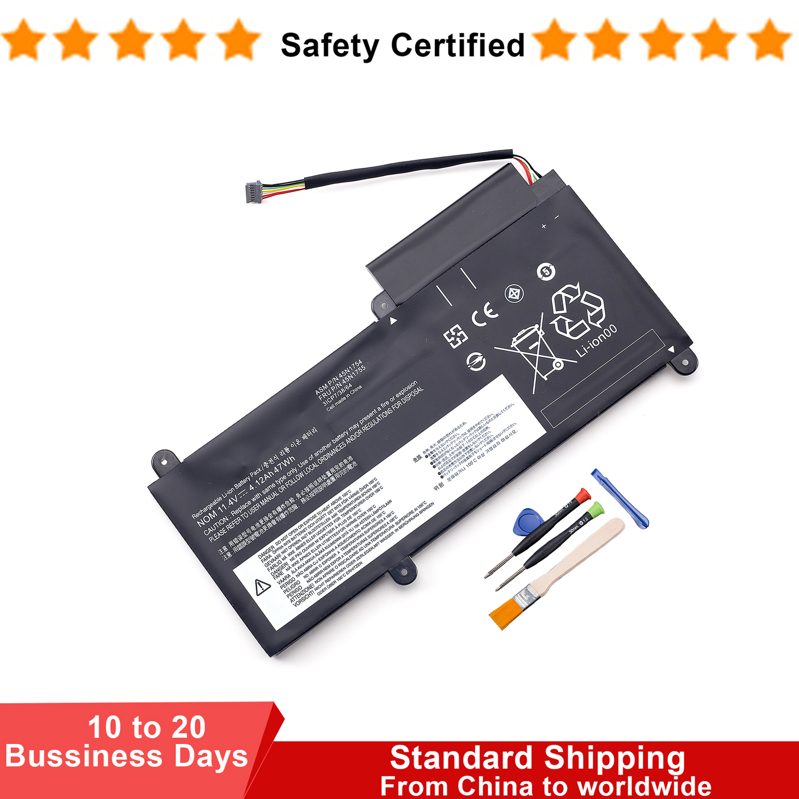 45N1755 45N1754 45N1752 Battery For Lenovo ThinkPad E450 E450C E455 E460 E460C