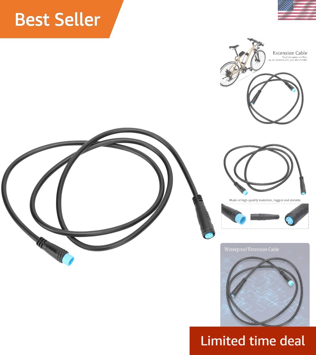 4 Pin Motor Convert Extension Cable,34.3in Waterproof 4 Pin Male to 4 Pin Fem...