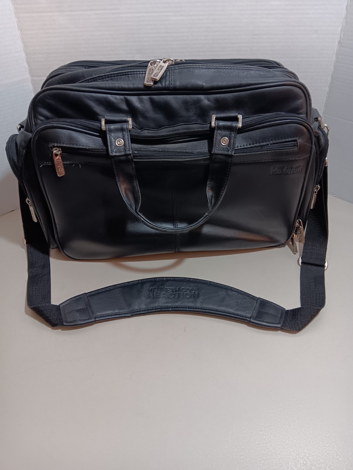 Kenneth Cole Reaction Faux Leather Briefcase/Computer Bag Model # 522205