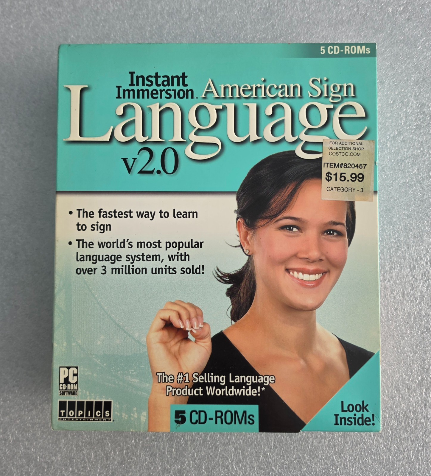 Instant Immersion American Sign Language v2.0 PC CD-ROM 5 Disc Set Topics Entert