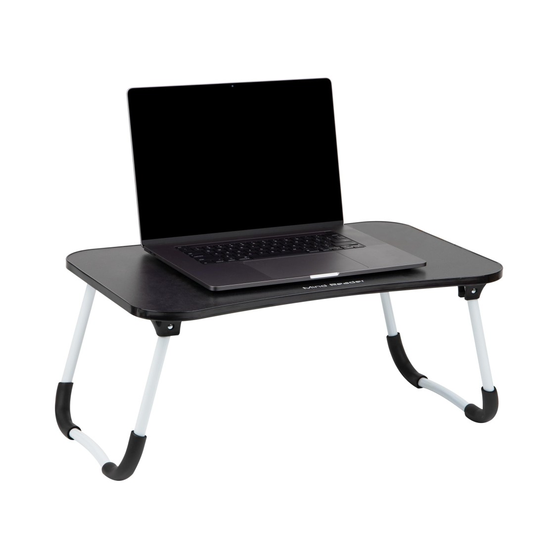 Mind Reader Lap Desk Laptop Stand with Folding Legs, Portable Bed Tray Table for