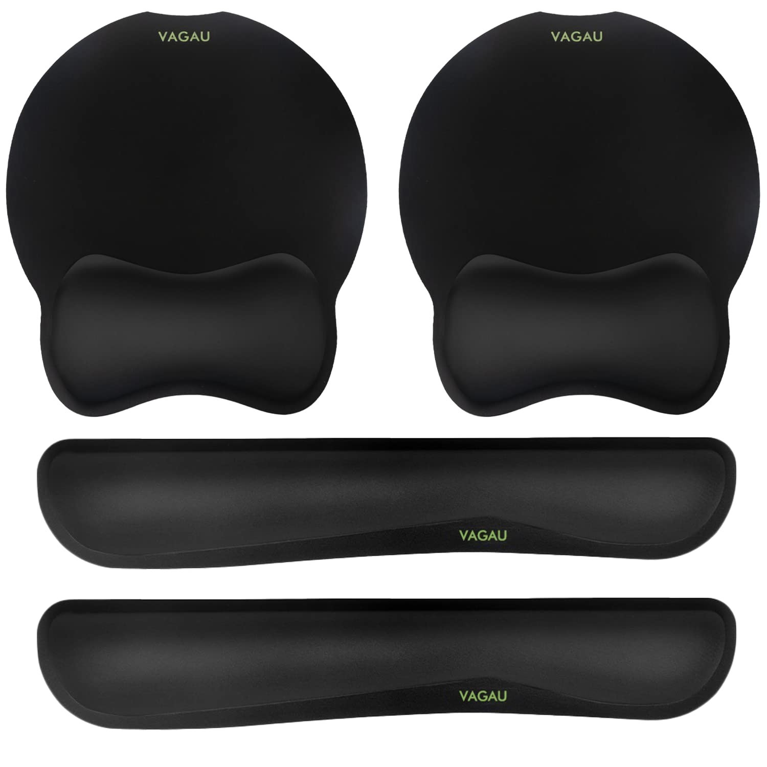 VAGAU Premium Keyboard Wrist Rest and Mouse Pad Wrist Support, Ergonomic Memo...
