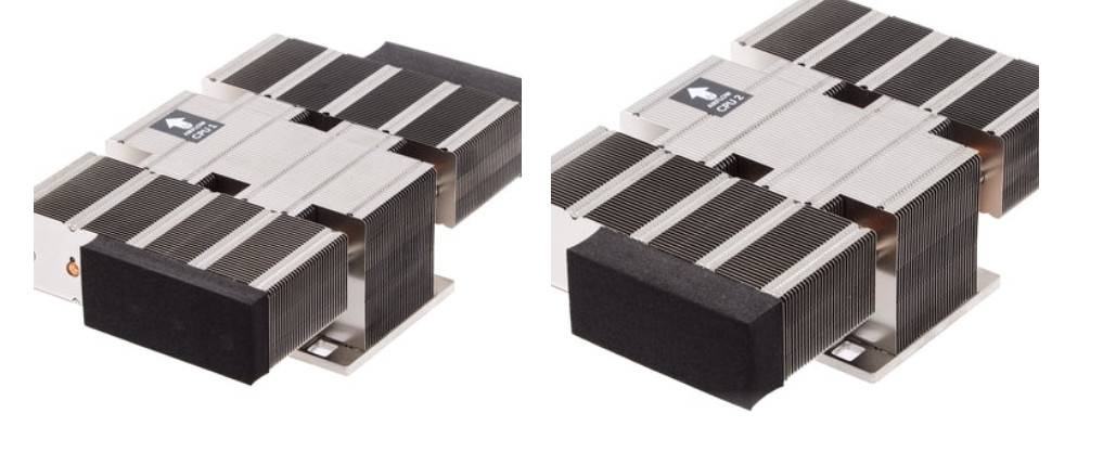 2pcs Dell R740 R740XD 205W CPU 1+CPU 2 High performance heatsink kit D1JG8 3CK4C